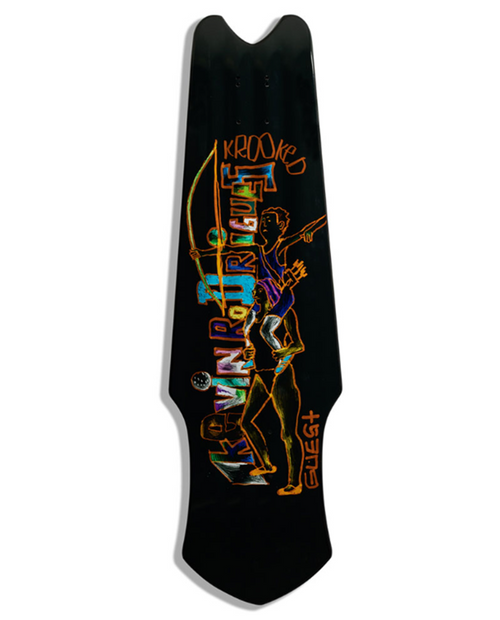 Krooked Rodrigues Tri-Plane LTD Deck Black 9.81 x 33.73