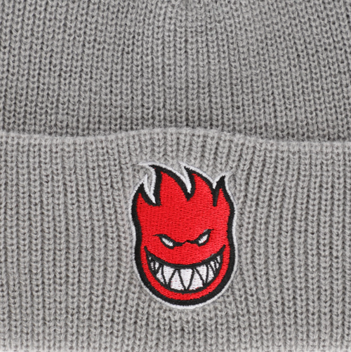 Spitfire Bighead Fill Cuff Beanie Gray Red One Size