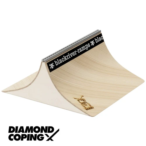 Blackriver x Sorry Diamond Coping Spine Fingerboard Ramp Natural 9 x 11