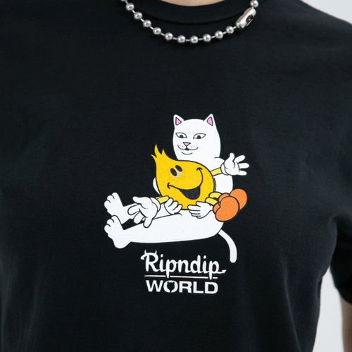 RIPNDIP Nerm Heart Flameboy Black Small