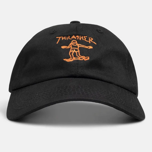 Thrasher Gonz Old Timer Hat Black Orange Adj