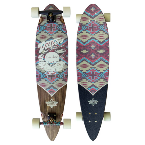 Dusters Crusin Nomad Skateboard Complete Brown Purple 8.75 x 37.5