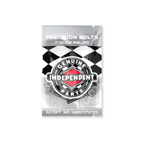 Independent Precision Bolts Hardware Silver Black 1"