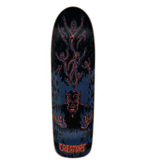 Creature Hell Skateboard Deck Blue Black 9.3x31.925