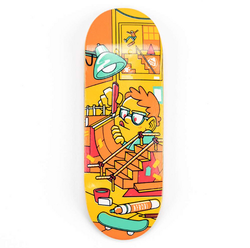 Blackriver Afrobi Pro Fingerboard Deck Orange 36mm Low 7p