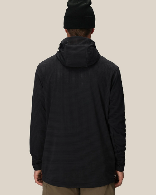 686 Mission Grid Fleece Hoody Mens Black XS