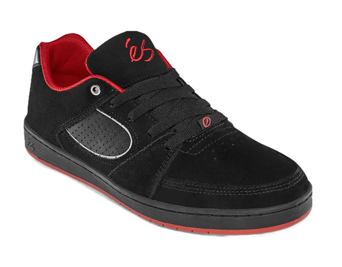 Es Accel Slim Skate Shoes Black Silver