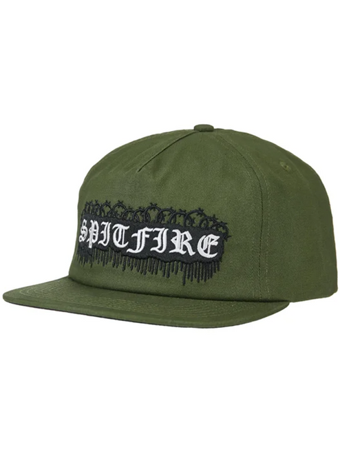 Spitfire Old E Barbed Hat Green Snapback