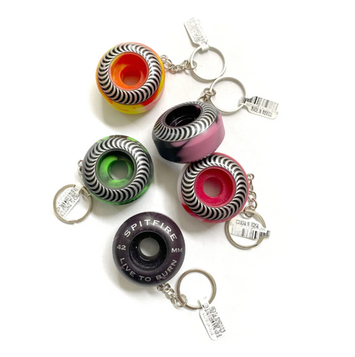 Spitfire Bighead Keychain Swirl Assorted Colors One Size