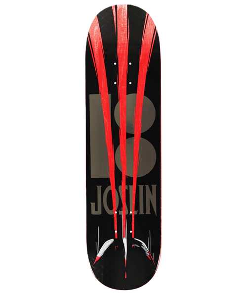 Plan B Joslin Snikt Variant Twin Skateboard Deck Black Embossed 8.37 wb14.25