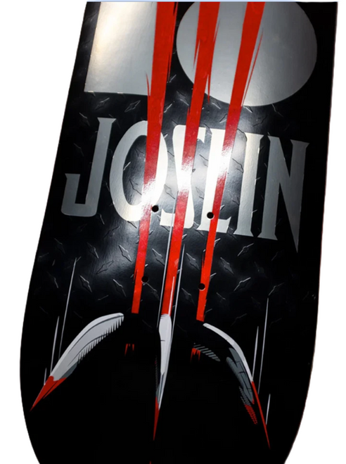 Plan B Joslin Snikt Variant Twin Skateboard Deck Black Embossed 8.37 wb14.25