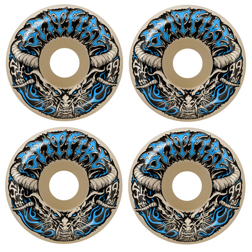 Spitfire TM Demon Redux F4 Skateboard Wheels White Blue 54/99
