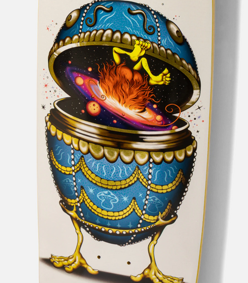 Anti Hero Gerwer Grimple Fabrage Skateboard Deck White 9.0 wb14.5