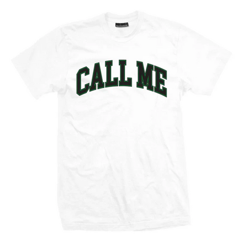 Call Me Logo TShirt White XL