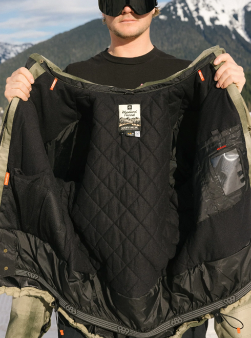 686 Woodland Ins Jacket Mns Sage Plaid