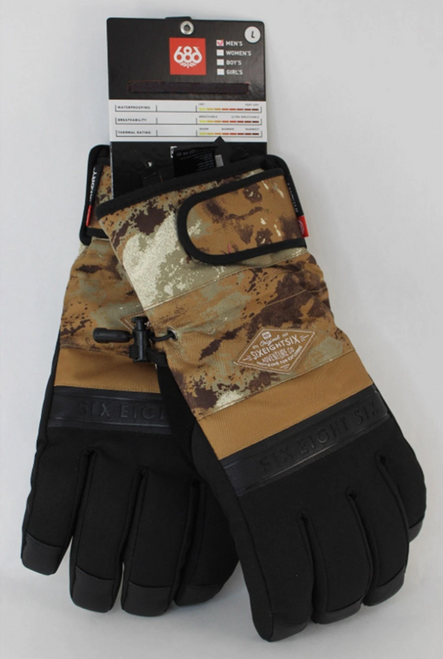 686 Infoloft Recon Gloves Mens Caramel Hemisphere