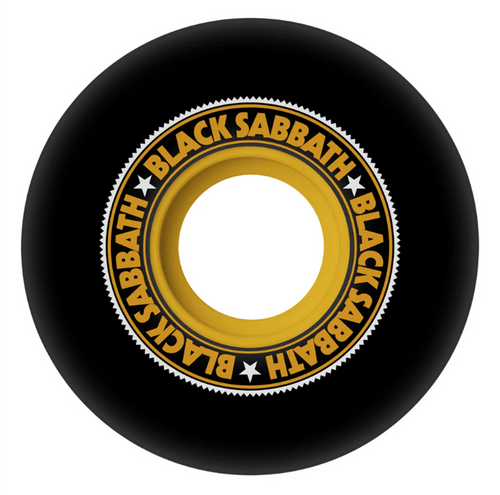 OJ Black Sabbath Vol4 Keyframe Wheels Set Black Yellow 56mm/78a