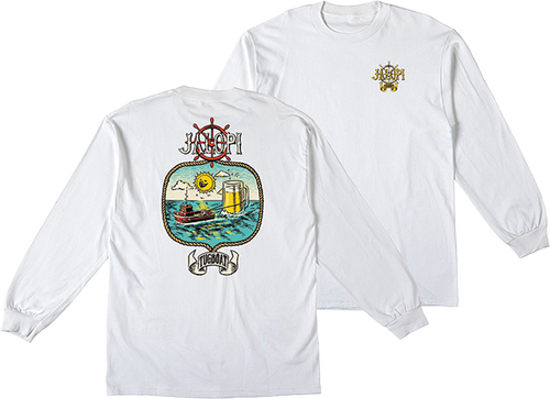 ANTI HERO JALOPI TUGBOAT LONGSLEEVE TSHIRT MEDIUM WHITE
