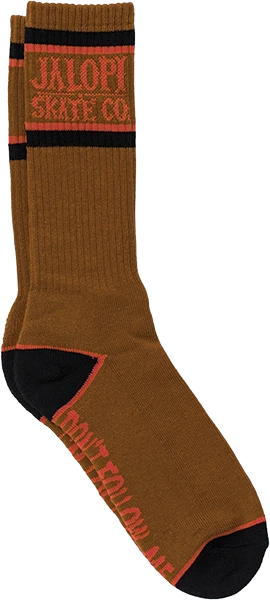 ANTI HERO I'M LOST TOO CREW SOCK BROWN/ORG/BLK