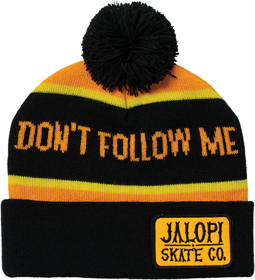 ANTI HERO I'M LOST TOO POM BEANIE ORG/BLK/YEL