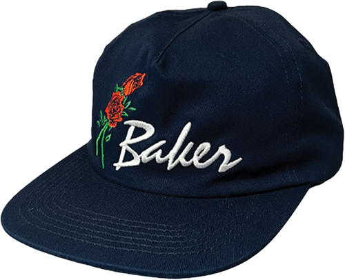 BAKER ROSES HAT ADJ-NAVY