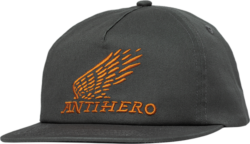 ANTI HERO MOTORIZED HAT ADJ-CHARCOAL/ORG
