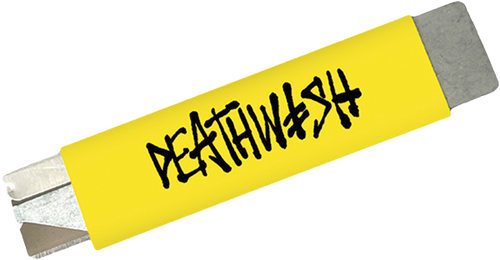 DEATHWISH DEATH BLADE RAZOR KNIFE YELLOW