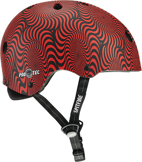 PROTEC(CPSC) LOW PRO HELMET XS/S-SPITFIRE RED SWIRL