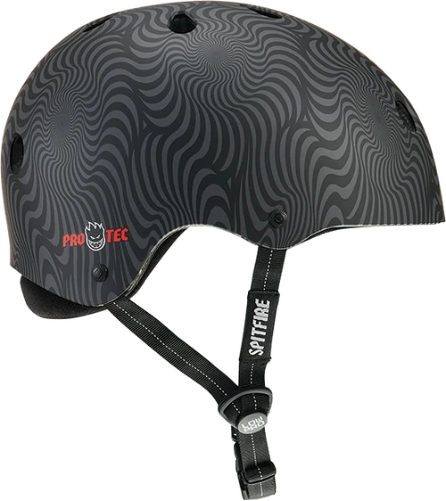 PROTEC(CPSC) LOW PRO HELMET XL/XXL-SPITFIRE BLK SW