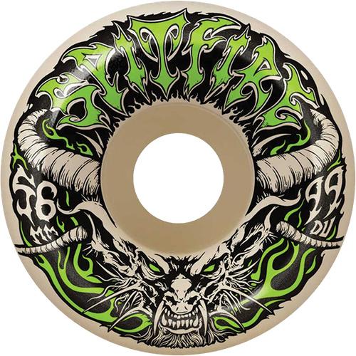 SPITFIRE F4 99a CONICAL FULL 56MM DEMON REDUX NAT WHEELS SET