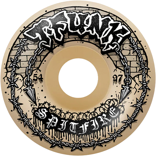 SPITFIRE FUNKHOUSER F4 97A RADIAL FULL RAW 54MM NAT WHEELS SET