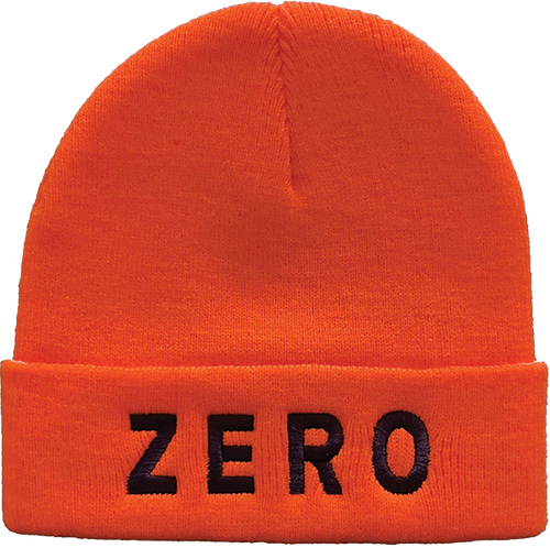 ZERO ARMY EMBROIDERED BEANIE ORANGE/BLK