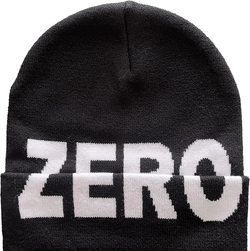 ZERO ARMY TIGHT-KNIT BEANIE BLACK/WHT