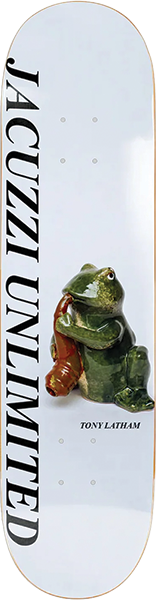 JACUZZI LATHAM FROG SKATEBOARD DECK-8.25 LT.BLUE EX7