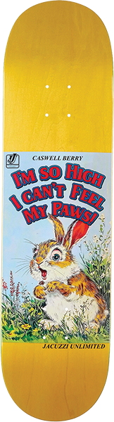 JACUZZI BERRY STORYBOOK SKATEBOARD DECK-8.25 YELLOW EX7