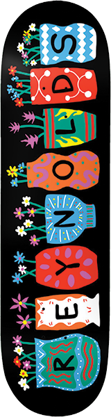 BAKER REYNOLDS POTS AND FLOWERS SKATEBOARD DECK-8.5