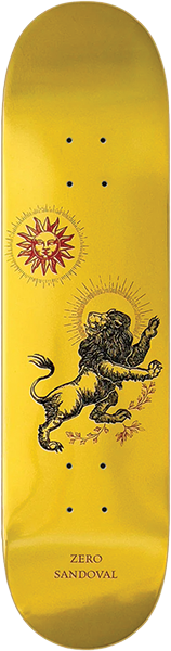 ZERO SANDOVAL MICAH ULRICH LION SKATEBOARD DECK-8.25 w/ grip