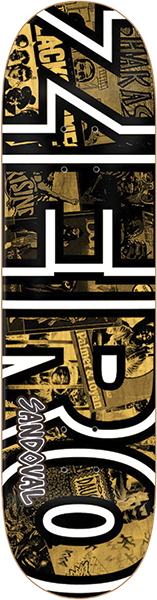 ZERO SANDOVAL ROOTS BOLD SKATEBOARD DECK-8.5 w/ grip