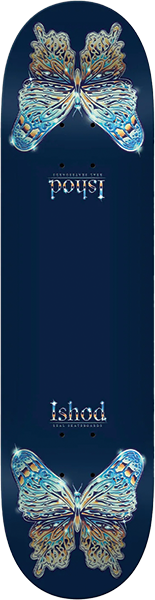 REAL WAIR MARIPOSA CHROME REDUX SKATEBOARD DECK-8.25 NAVY TT