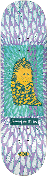 REAL WILKINS ECHOES SKATEBOARD DECK-8.5 PURPLE