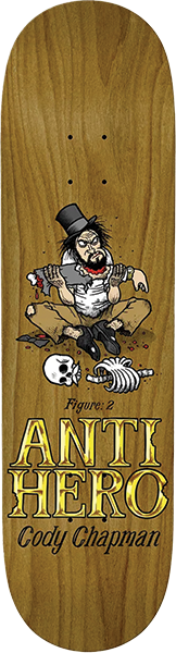 ANTI HERO CHAPMAN EAT THE RICH SKATEBOARD DECK-8.32