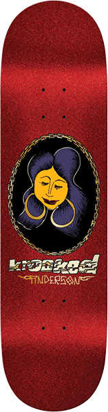 KROOKED ANDERSON CHAIN FRAME SKATEBOARD DECK-8.38 RED DBX