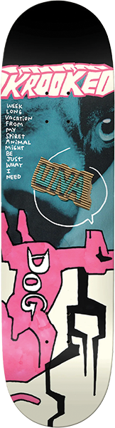 KROOKED FARRAR SPIRET ANIMAL SKATEBOARD DECK-8.5 TF