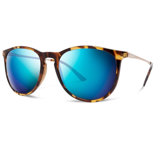 Abaco Piper Polarized Sunglasses Tortoise Ocean Mirror