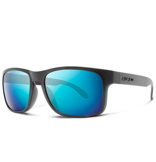 Abaco Dockside Polarized Sunglasses Matte Black Ocean Mirror