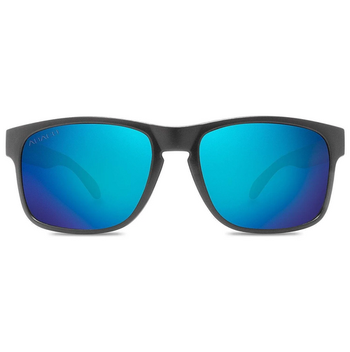 Abaco Dockside Polarized Sunglasses Matte Black Ocean Mirror