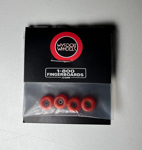 Wysocki Conical Fingerboard Wheels Red 8.1mm 60d