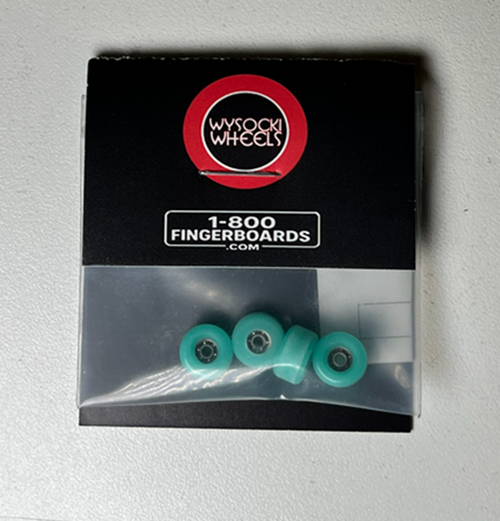 Wysocki Conical Fingerboard Wheels Translucent Blue 8.1mm 60d