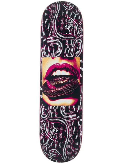 Deathwish Facchini Hiss Skateboard Deck Black White Red 8.25 WB14.25