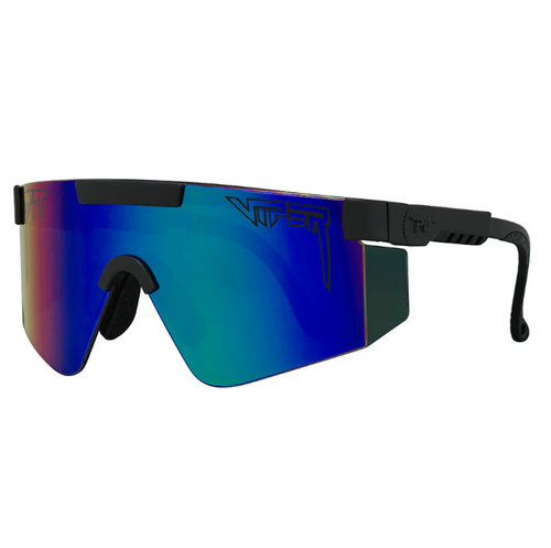 Pit Viper Originals Wide Sunglasses BlackingOut Ballistic Blue Green
